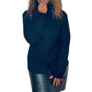 SATISFY YOUR SOUL CHUNKY SWEATER KNIT SWEATSHIRT BUTTON DOWN CARDIGAN LARGE